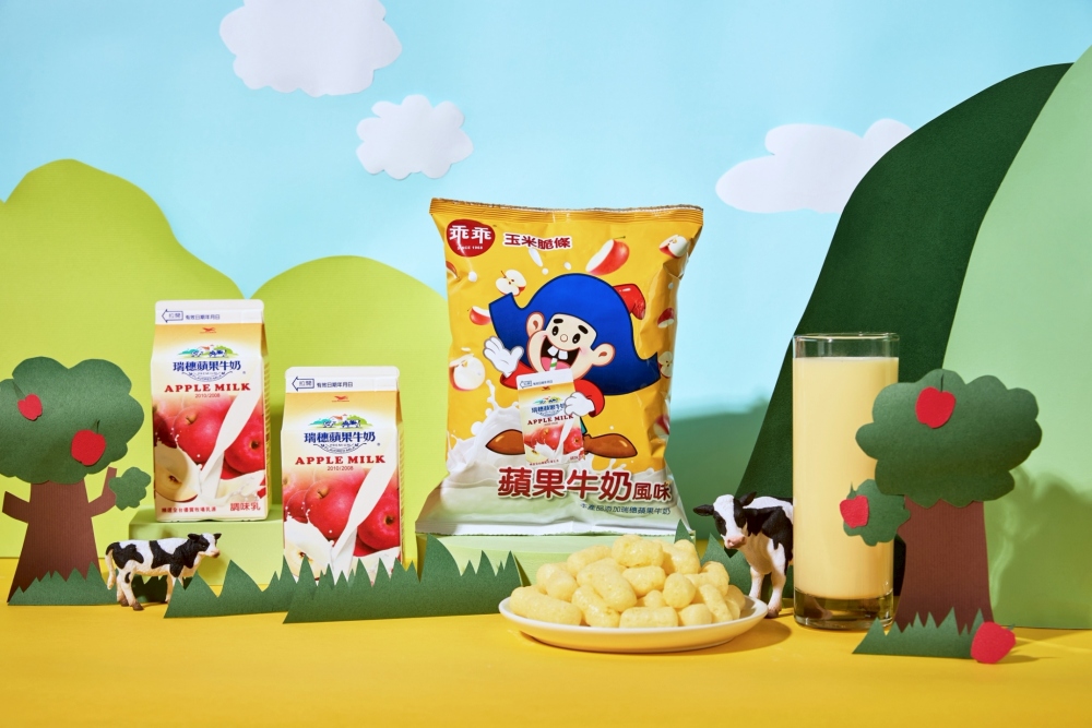 乖乖加入瑞穗調味乳 推出「蘋果牛奶風味乖乖」一口回到小時候 2 ▲7-ELEVEn推瑞穗調味乳搭乖乖品項產品限時優惠組合,吃喝一次滿足!(圖/乖乖提供)