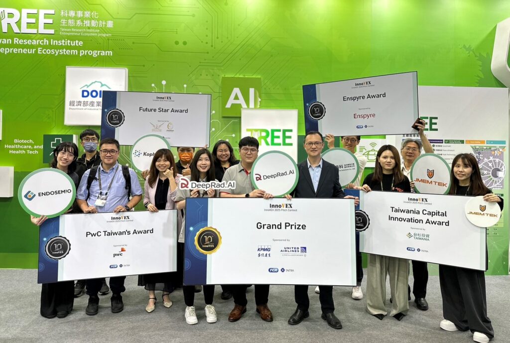 經濟部TREE勇奪InnoVEX新創競賽5大獎 首獎神瑞人工智慧用AI守護健康臺灣 2 114052611