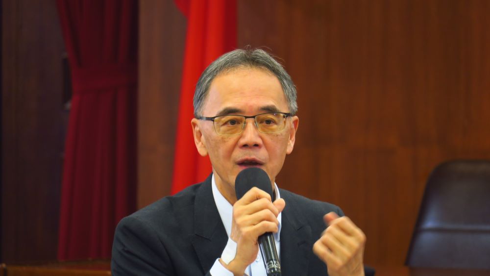 不是只有鋼筋水泥 新北青年工程倫理廉政論談回響熱烈 3 《圖說》法務部廉政署副署長林炤宏致詞。〈政風處提供〉