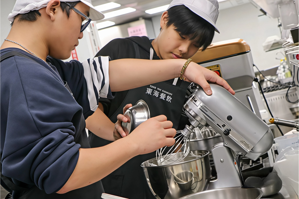 會考後的抉擇 新北Open School Days開啟探索未來可能 2 《圖說》實地參訪體驗餐飲科實作課程。〈教育局提供〉