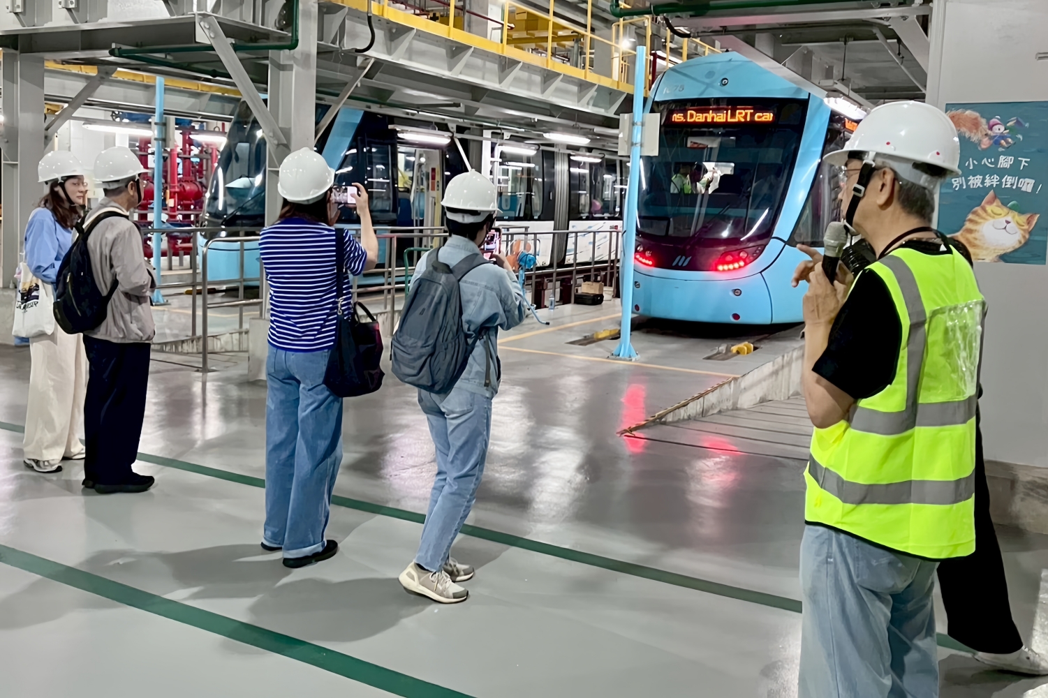 OPEN淡海機廠秒殺 新北捷暑期加開4場次 7 《圖說》OPEN淡海機廠導覽活動盼能更進一步吸引企業ESG參訪、學校戶外教學與教育旅行等合作模式。〈新北捷運公司提供〉