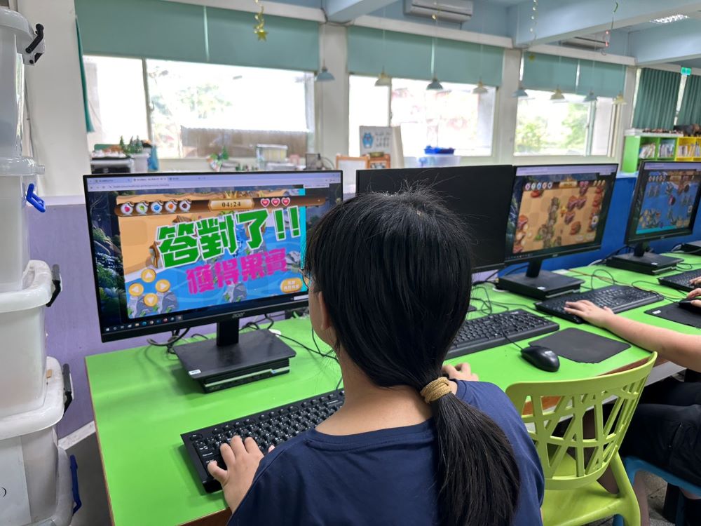 孩子生活中的健康守護者 「新北電競王」遊戲化學習融入校園 2 《圖說》三和國小遊戲畫面。〈衛生局提供〉