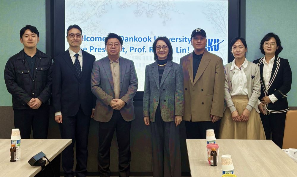 強化國際合作交流 龍華科大攜手韓國兩大學簽MOU 5 《圖說》林如貞副校長團隊參訪檀國大學。〈龍華科大提供〉