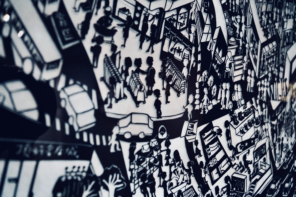 藝術家成若涵個展日本橫濱登場 紙雕臺灣百景《那些微不足道的台灣小事》 3 ▲《故鄉,台北東區》成若涵,2012作品局部。