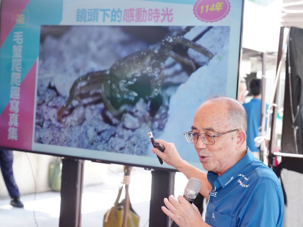 《圖說》水利局長宋德仁表示，這些魚蝦蟹的紀錄，具體彰顯了市府在新店溪河川整治上的顯著成效。〈水利局提供〉