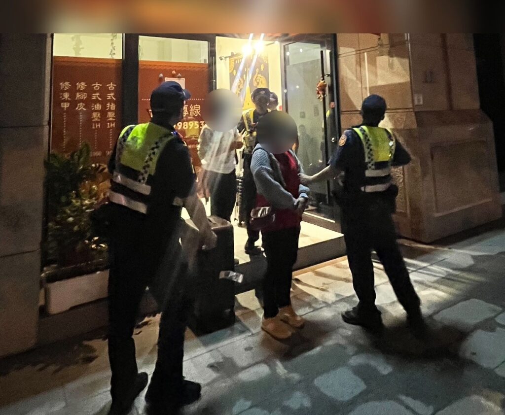 泰女來臺觀光卻成按摩警三分局查獲依法送辦