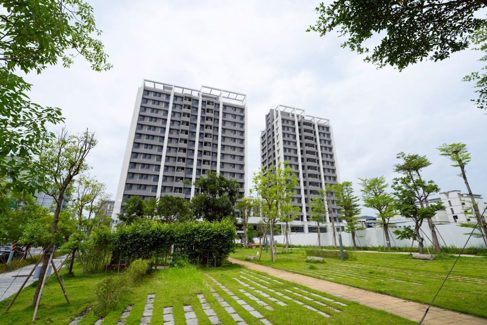 提供210戶單元 泰山首座社宅今年底招租 2 《圖說》泰山中山段社會住宅即將完工。〈城鄉局提供〉