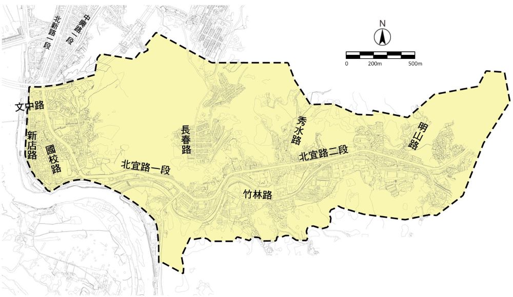 環境升級「管」得住 新店污水接管再增一萬戶 3 《圖說》「新店地區污水下水道系統(第二期)新建工程第七標分支管網及用戶接管」工程範圍圖。〈水利局提供〉