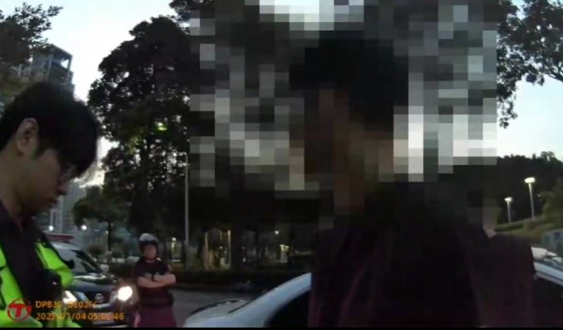 男子酒駕聞笛示意受檢慌張連撞六車戛然停下