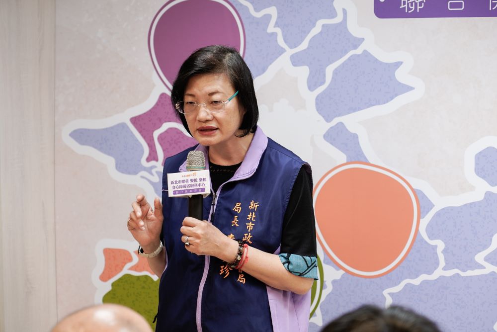 《圖說》社會局長李美珍表示，新北市身障人口眾多，加上幅員遼闊，在侯友宜市長的指示下，努力佈建服務據點。〈社會局提供〉