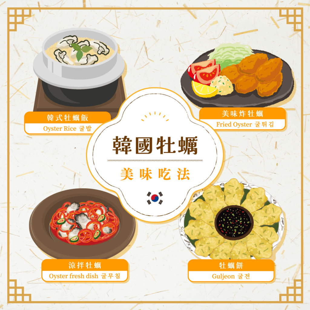 從純淨海域到餐桌美味:揭開「韓國牡蠣」的營養祕密與海洋魅力 2 韓國牡蠣的多樣吃法